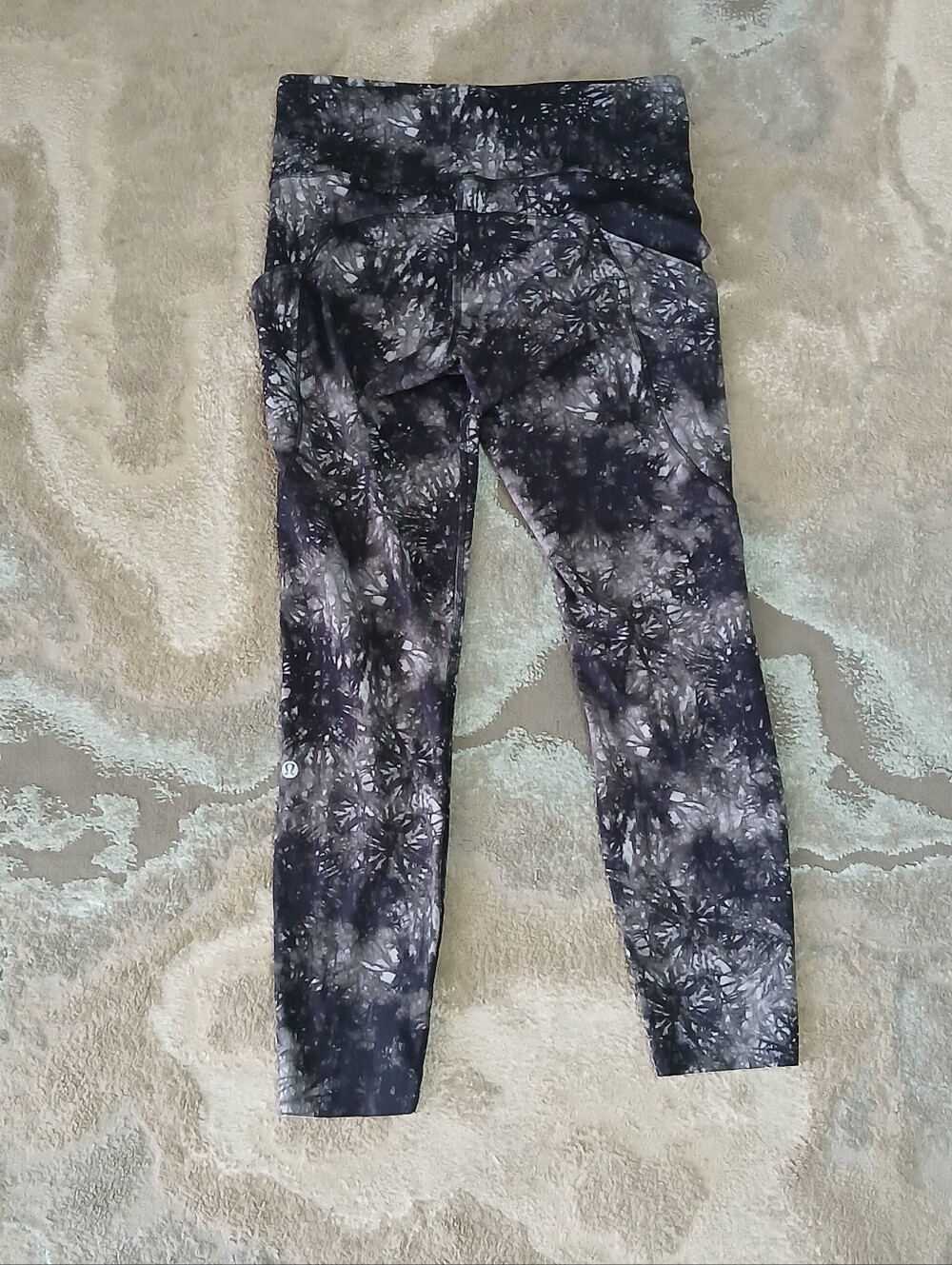Lululemon Fast and Free High-Rise Tight 25" Nulux Ink Vapor Ice Grey Multi - Picture 6 of 10